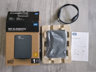 WD Elements 1TB * externe USB 3.0 2,5 Zoll Festplatte * WDBUZG0010BBK-03 * def.
