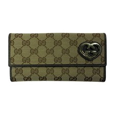 GUCCI LOVELY GG Canvas Canvas x Leather 245723 Purse for women