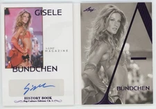 2024 Leaf History Book Foil A-List Magazine Gisele Bündchen Auto Autograph 1/10