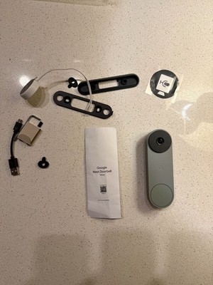 Google Nest Doorbell Ash Grey New 2nd Generation Wired HD Video