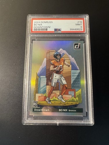 2024 Panini Donruss Optic Downtown Bo Nix #19 card