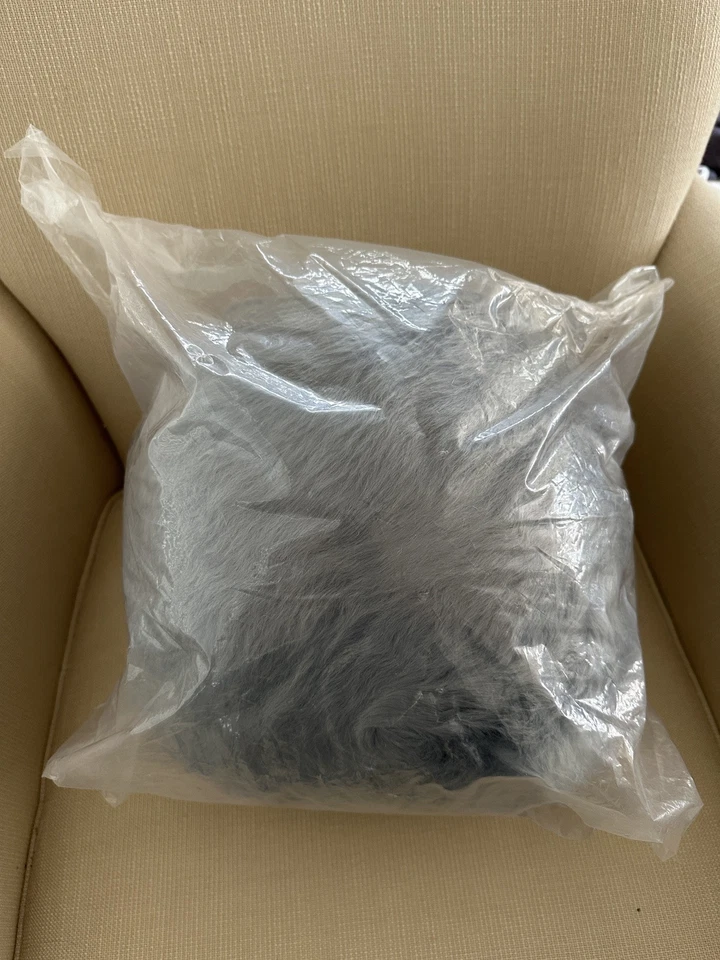 ALMOHADA BOLA PIEL DE OVEJA LANA LARGA GRANERO CERÁMICA BENCE ~ NUEVA ~ Cantera de color Foto 2 de 4