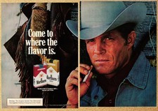 Marlboro Rugged Cowboy Tack Cigarette - 2 Page Vintage Print Ads Poster 1978