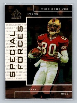 1998 SP Authentic Special Forces #S23 Jerry Rice HOF /1000 San Francisco 49ers