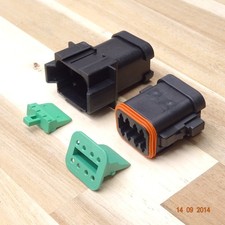 DEUTSCH DT Kompatibel 12V KFZ Crimp Stecker Steckverbinder 8Polig