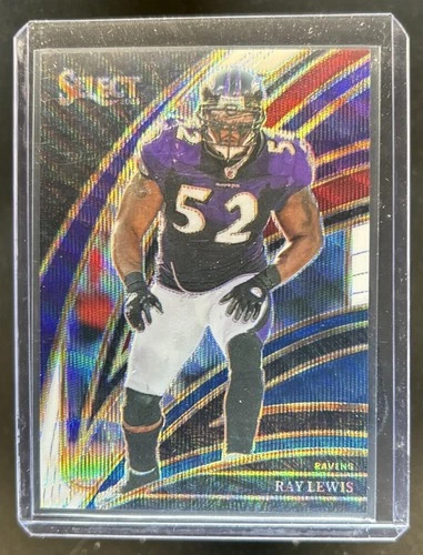 2025 Panini Select Ray Lewis Club Level Tri-Color Prizm #/249 Ravens