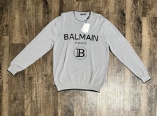 Balmain Men's Gray Sweatshirt: Size - L