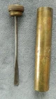 Vintage Brass Rifle Gun Oil Bottle Oiler w/ Dipper Tool – Military WW1 WW2