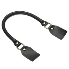 Purse Straps, 16 Inch Genuine Leather Strap for Mini Pouch, Black