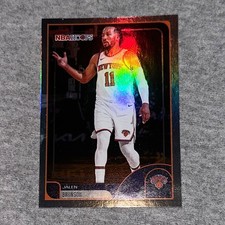Jalen Brunson 2025-26 NBA Hoops #190 GREEN REFRACTOR FOIL Basketball Knicks