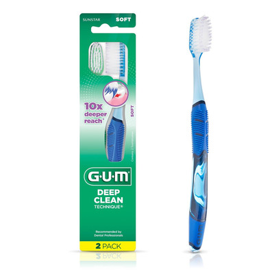 Deep Clean Toothbrush - Full Head - Soft for Sensitive S - Extra Fine Bristles,