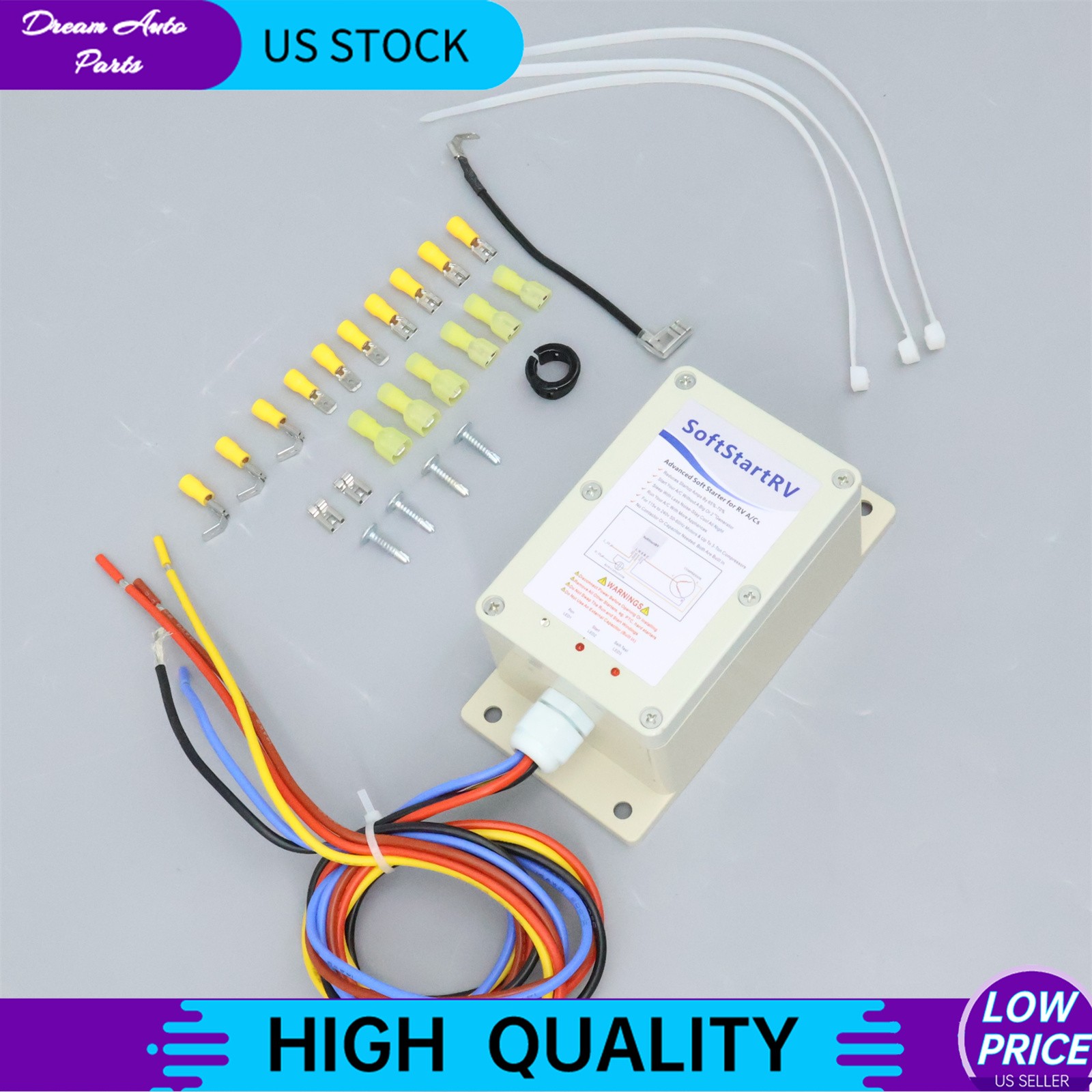 NEW Soft Start Kit Air Conditioner Setup RV A/C Starter Fits SSRV3T 110 Volts