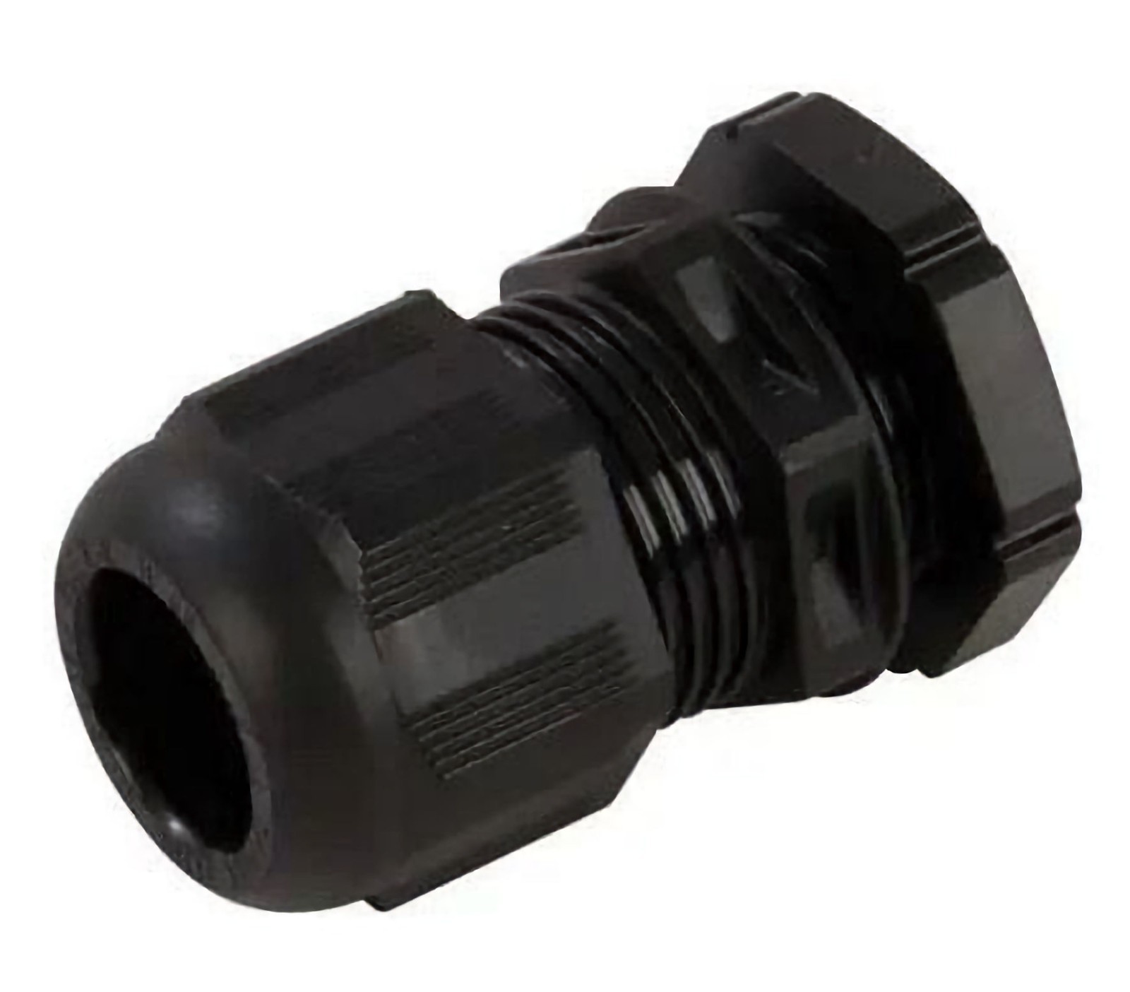 302003 WISKA 10100612 20mm Cable Stuffing Gland with Locknut Black (Pack of 10)