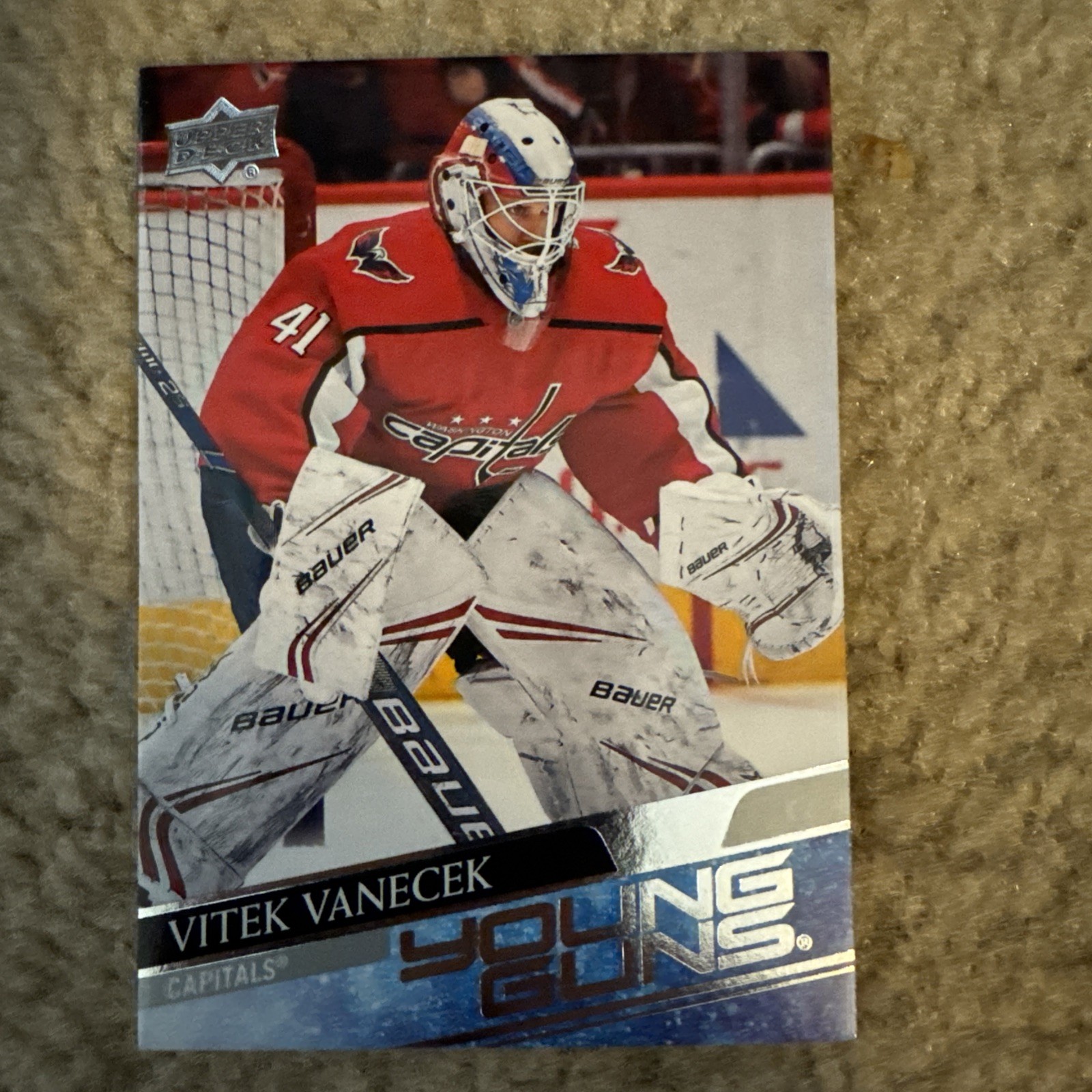 2020-21 Upper Deck #211 Vitek Vanecek Washington Capitals Young Guns