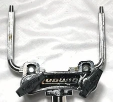 Ludwig 70s 781-2 19" Dbl Tom Holder  w/3D Print Repro 2328 Blk T-Handle LDTH-107