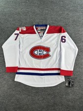 NWT Reebok P.K. Subban Canadiens Jersey Men 50 White NHL Authentic On Ice