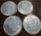 Morgan Silver Dollar Lot NR Raw Coins Morgan Dollars 4 Coins!