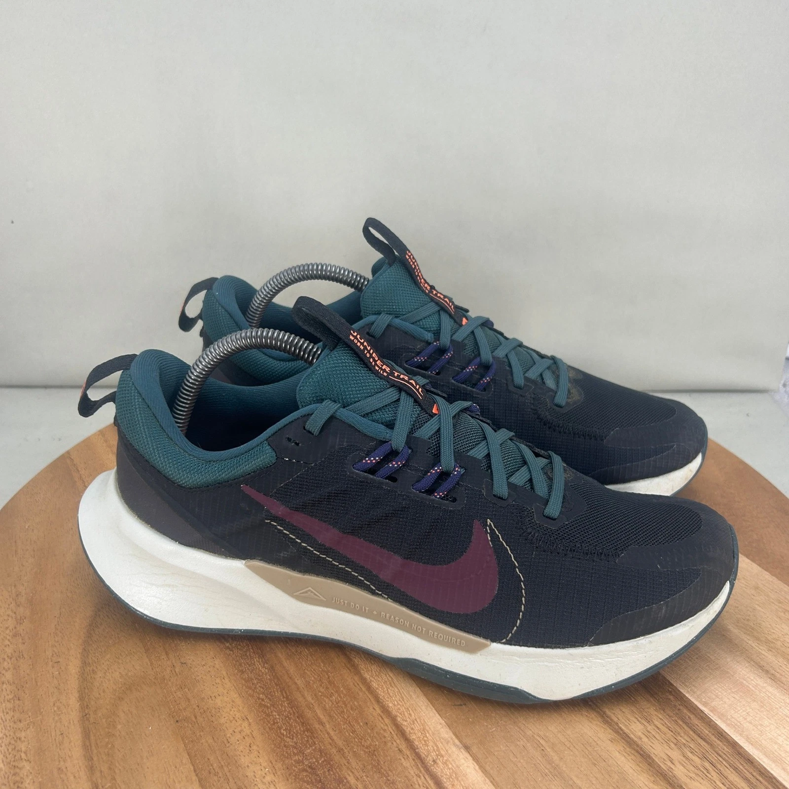 Nike Juniper Trail 2 Mens Trail Running Shoes Black Teal DM0822-006 Size 9