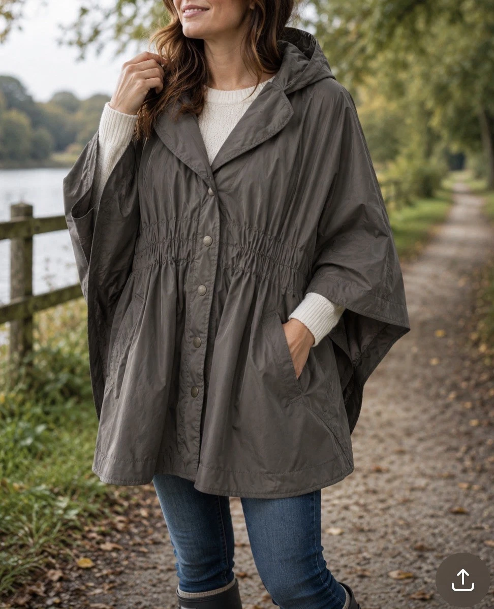 For Cynthia Size XL Poncho Style Hooded Jacket Lined New With Tags
Opens in a new window or tab