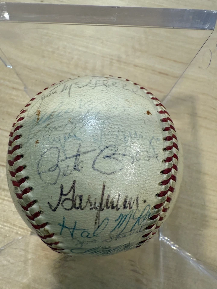 MLB 1970 Cincinnati Reds Signed NL Baseball Big Red Machine Rose Bench Perez  - Image 2 of 4