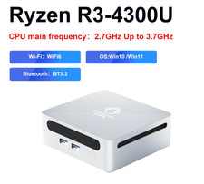 Mini PC AMD Ryzen 3 4300U Processor Windows 11 2.7GHz Up to 3.7GHz DDR4 3200Mhz
