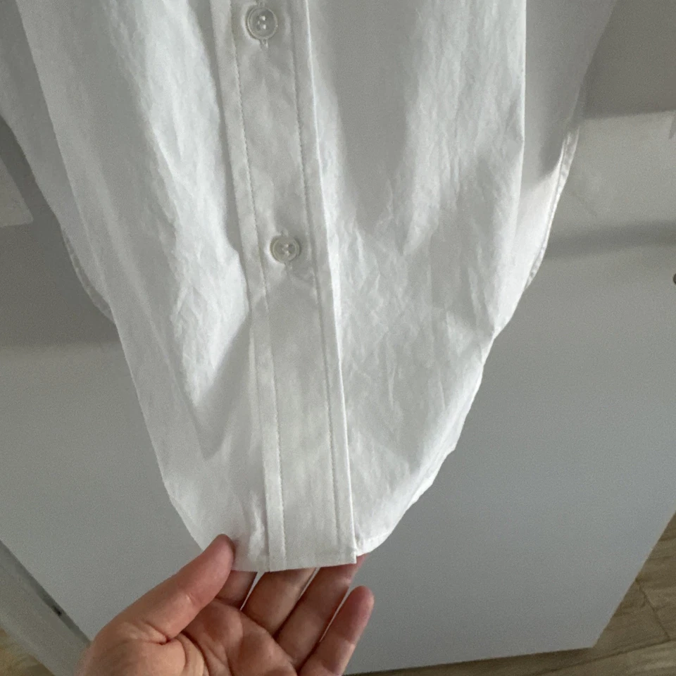 Banana Republic LA CAMISA OVERSIZE Talla M Color Blanco Abotonada 100% Algodón Foto 4 de 4