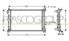 FORD FOCUS Radiator 1999-2007 (3590)