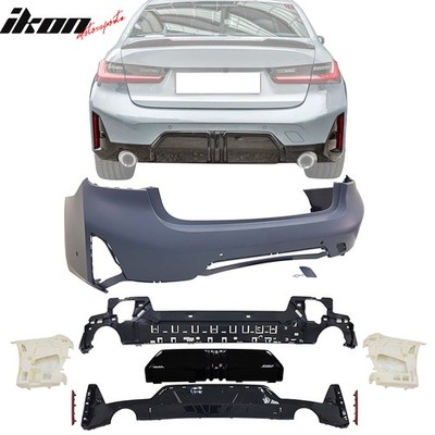 Fits 23-26 BMW G20 3-Series LCI 330i M-Performance Rear Bumper w/ Sensor Holes