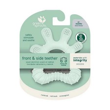 Light Sage Silicone Front And Side Teether 1 Count