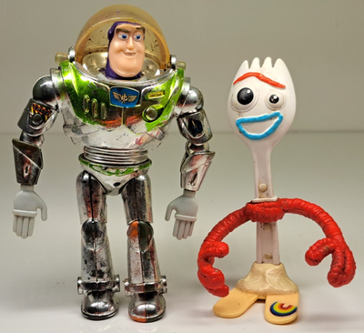 Solar Buzz Lightyear Chrome Toy Story Disney Thinkway 6