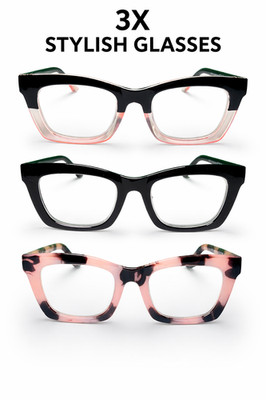 3x Premium Lesebrille Blaulicht Lesebrille - Damen - Computerbrille