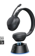 Bluetooth Headphones with Mic AI Noise Cancelling 65 Hrs Working Time 