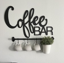 Insegna da parete vintage in metallo bar caffetteria arredamento cucina casale