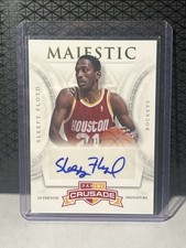 2012-13 Panini Crusade Majestic Auto Houston Rockets Sleepy Floyd Gold /10 SSP
