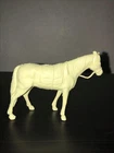 Marx Indian Pony Standing in White Plastic.  54mm Old West Playset toys.
