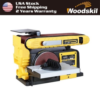4.5Amp Belt Disc Sander Combo, 6 in. Disc 4x36 in. Belt Sander with 3/4HP Motor