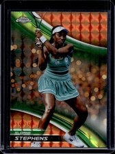2025 Topps Chrome Sloane Stephens Orange Geometric Refractor #/25