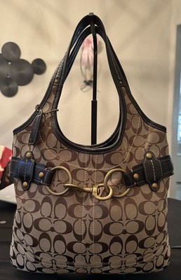 Coach Signature Belted Ergo Hobo Shoulder Bag