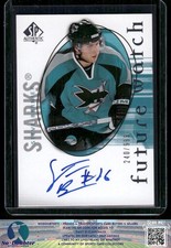 2005-06 SP Authentic #194 Steve Bernier SN,RC,AU San Jose Sharks 8.4F