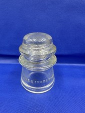 Vintage Clear Glass Insulator Hemingray-17 Made In USA