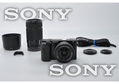 Sony Alpha A6000 (Kit with 16-50mm & 55-210mm Zoom) SC 2602 Black