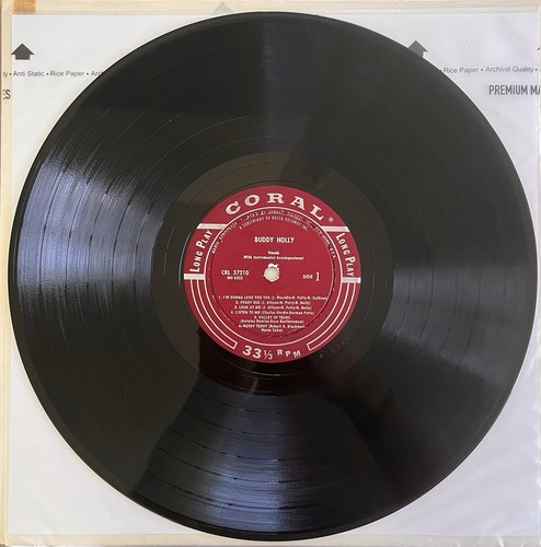 (VG) Self Titled Buddy Holly Original 1958 Mono Coral Label - Picture 3 of 7