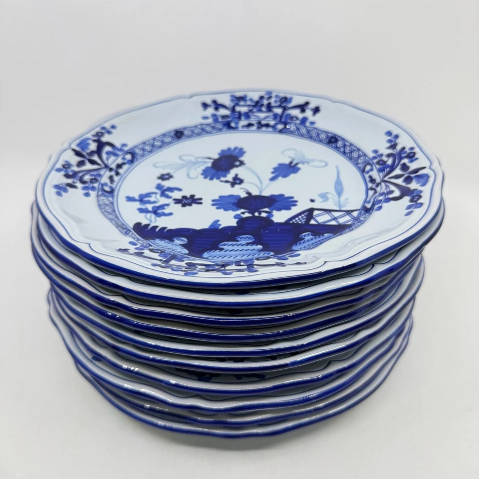 Vintage 70's TIFFANY & CO Ginori 1735 Blue Oriente Italiano Albus Dinner Plate - Image 2 of 4