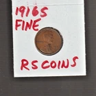 1916S   FINE   LINCOLN  CENT     FINE   1916S    /   RS COINS #16R  FREE SHIP !