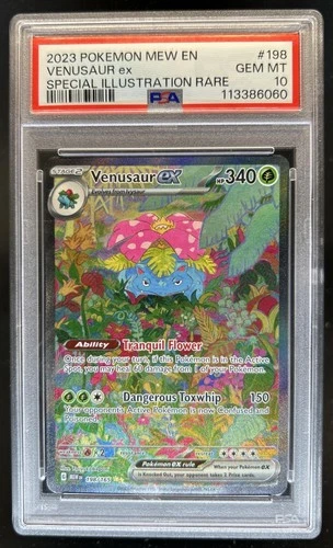 2023 Pokemon SV 151 Venusaur ex Special Illustration Rare #198/165 PSA 10