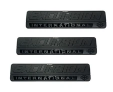 Set of 3 All Black Fits For 2000-2005 Car Fender Side Emblem Badge