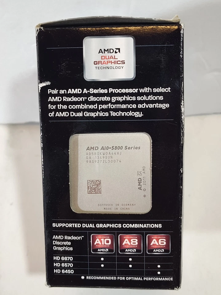 NEW AMD A10-5800K Quad Core 3.8 GHz Socket FM2 AD580KWOHJBOX Processor w/ Cooler - Image 3 of 4
