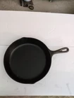 Vintage 10.25 Lodge Cast iron skillet Advertising Kahn's No sugar added bacon