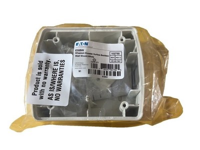 Eaton Wheelock ESBW 102750 Exceeder Wall Mount Back Box White (NEW IN BOX)