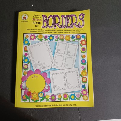 Carson Dellosa Big Book Of Borders, Journals, Stationary, Recipe Cards, Gift Tag